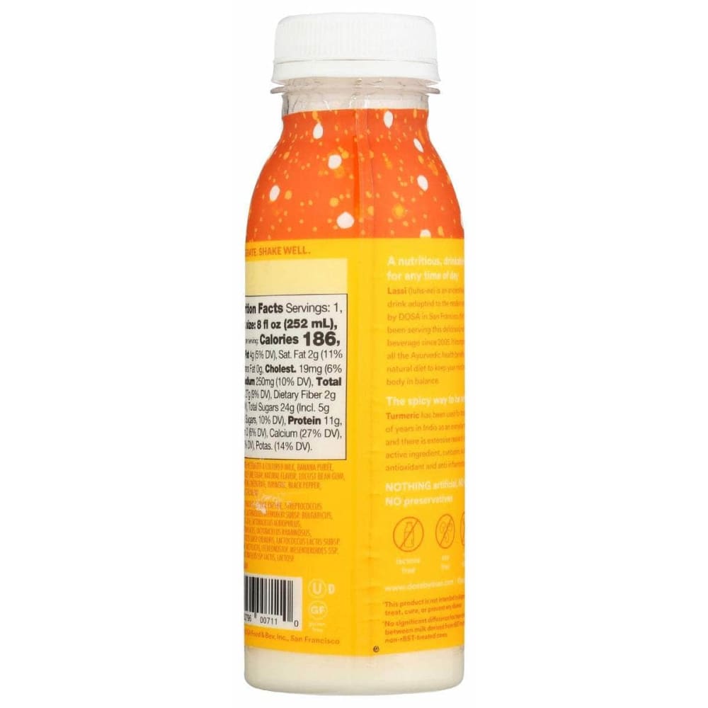 LUHSEE BY DOSA Grocery > Refrigerated LUHSEE BY DOSA: Tumeric Banana Lassi, 8 fo