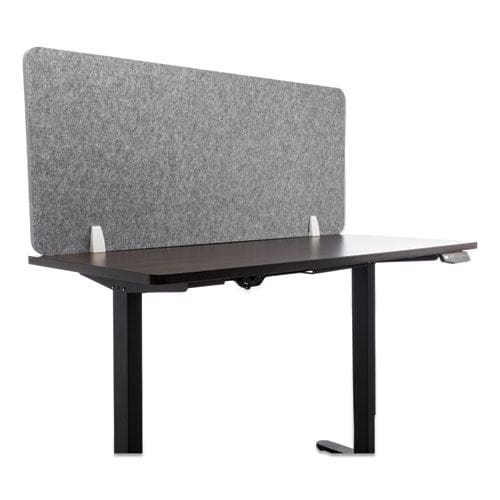 Lumeah Desk Screen Cubicle Panel And Office Partition Privacy Screen 47 X 1 X 23.5 Polyester Ash - Furniture - Lumeah
