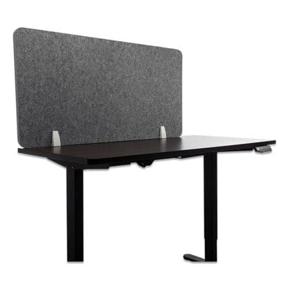 Lumeah Desk Screen Cubicle Panel And Office Partition Privacy Screen 47 X 1 X 23.5 Polyester Gray - Furniture - Lumeah