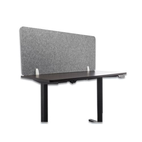 Lumeah Desk Screen Cubicle Panel And Office Partition Privacy Screen 54.5 X 1 X 23.5 Polyester Gray - Furniture - Lumeah