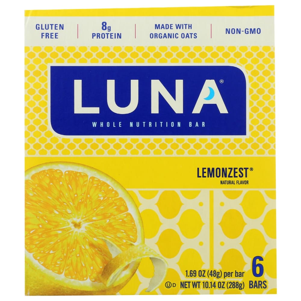 LUNA: Lemon Zest Bar 10.14 oz - Grocery > Nutritional Bars Drinks and Shakes - LUNA