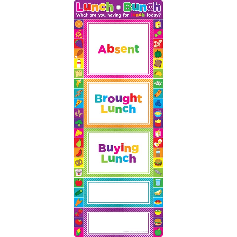 Lunch Bunch Smart Poly Clip Chart (Pack of 12) - Miscellaneous - Ashley Productions