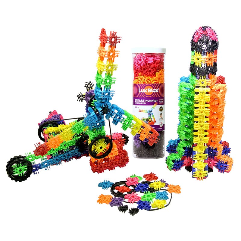Lux Blox Steam Inventor Set Rainbow - Blocks & Construction Play - Lux Blox LLC