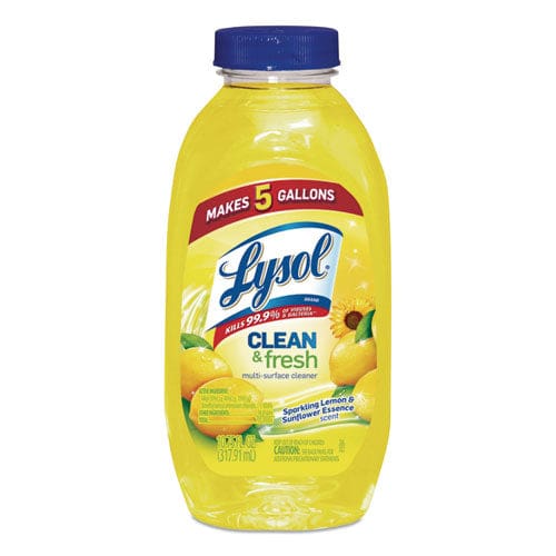 LYSOL Brand Clean And Fresh Multi-surface Cleaner Sparkling Lemon And Sunflower Essence 10.75 Oz Bottle 20/carton - School Supplies - LYSOL®