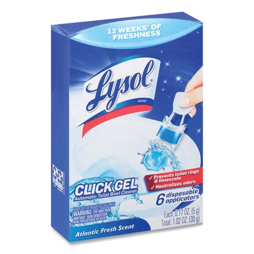 LYSOL Brand Click Gel Automatic Toilet Bowl Cleaner Ocean Fresh 6/box 4 Boxes/carton - Janitorial & Sanitation - LYSOL® Brand