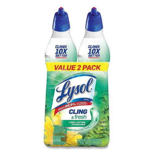 LYSOL Brand Cling And Fresh Toilet Bowl Cleaner Forest Rain Scent 24 Oz 2/pack - Janitorial & Sanitation - LYSOL® Brand