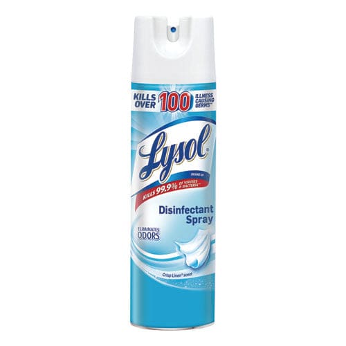 LYSOL Brand Disinfectant Spray Crisp Linen 19 Oz Aerosol Spray 2/pack 4 Packs/carton - School Supplies - LYSOL® Brand