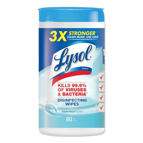 LYSOL Brand Disinfecting Wipes 7 X 7.25 Lemon And Lime Blossom 35 Wipes/canister 12 Canisters/carton - School Supplies - LYSOL® Brand