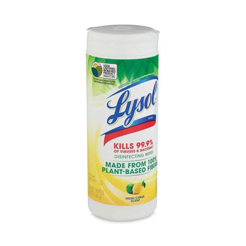 LYSOL Brand Disinfecting Wipes Ii Fresh Citrus 7 X 7.25 30 Wipes/canister 12 Canisters/carton - School Supplies - LYSOL® Brand