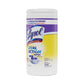LYSOL Brand Dual Action Disinfecting Wipes 7 X 7.5 Citrus White/purple 75/canister 6/carton - School Supplies - LYSOL® Brand
