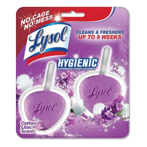 LYSOL Brand Hygienic Automatic Toilet Bowl Cleaner Cotton Lilac 2/pack - Janitorial & Sanitation - LYSOL® Brand