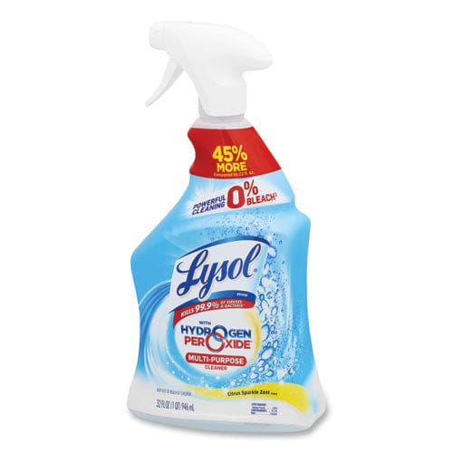 LYSOL Brand Multi-purpose Hydrogen Peroxide Cleaner Citrus Sparkle Zest 32 Oz Trigger Spray Bottle 9/carton - Janitorial & Sanitation -