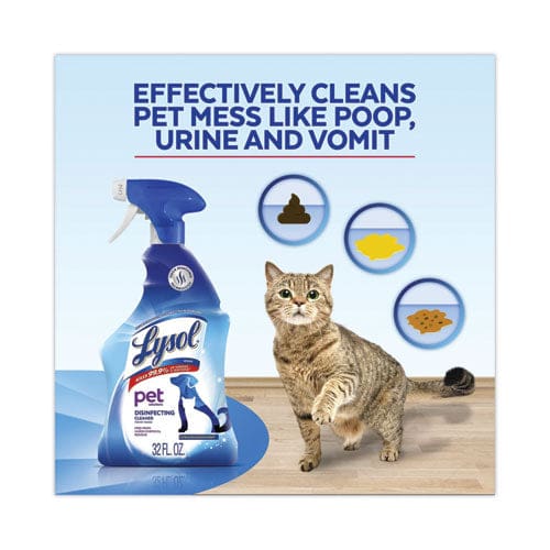 LYSOL Brand Pet Solutions Disinfecting Cleaner Citrus Blossom 32 Oz Trigger Bottle 9/carton - Janitorial & Sanitation - LYSOL® Brand