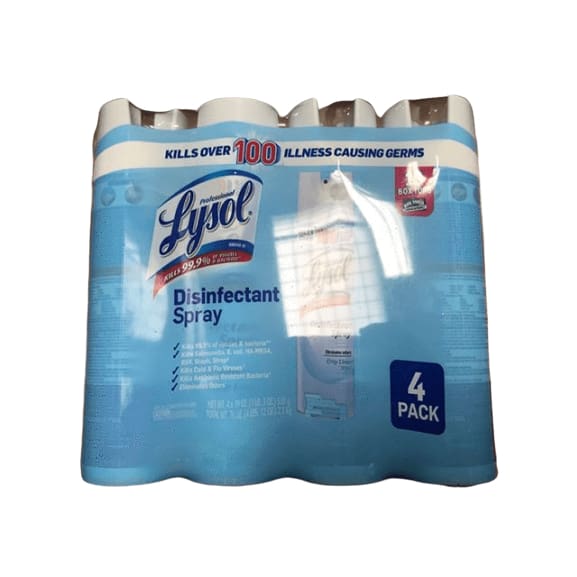 Lysol Disinfectant Spray, 4 ct./19 oz. - ShelHealth.Com