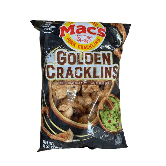 Mac's Mac's Golden Pork Cracklins Snacks, 8 oz.