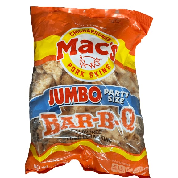 Mac's Mac's Original Crispy Fried Pork Skins, Multiple Choice Flavor, Party Size, 12.25 oz Bag