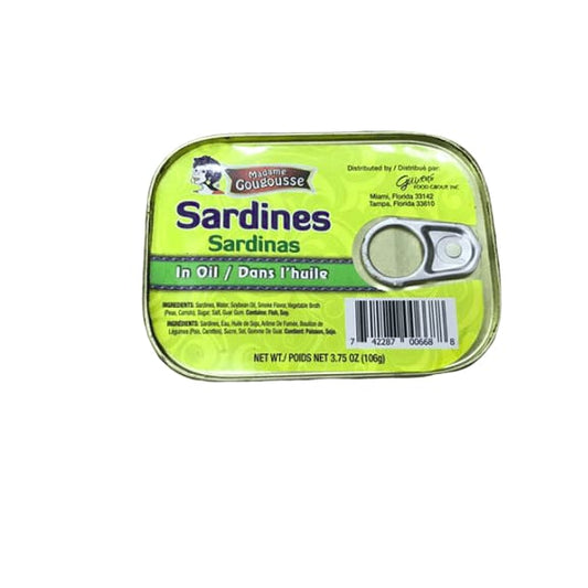 Madame Gougousse Sardines In Oil, 3.75 oz - ShelHealth.Com