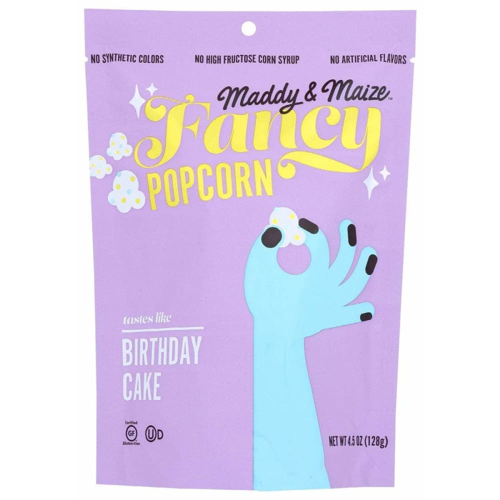 MADDY & MAIZE Maddy & Maize Popcorn Birthday Cake, 4.5 Oz