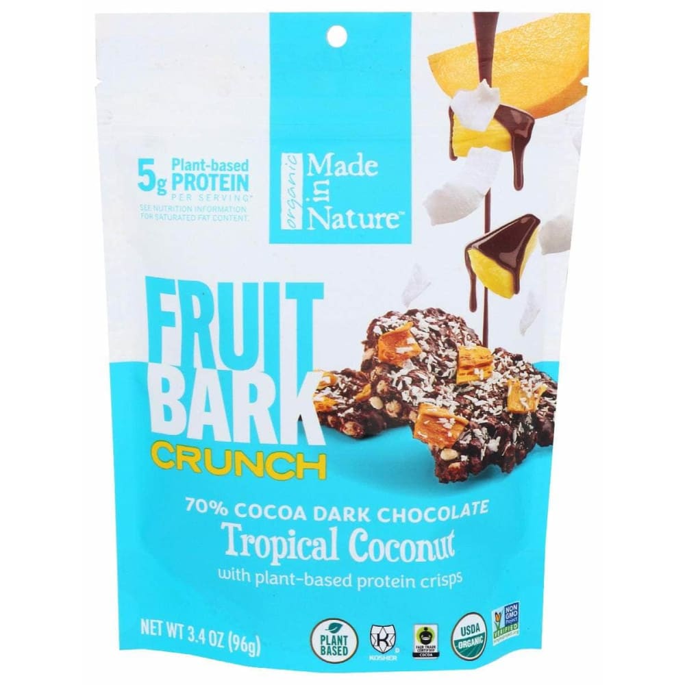 MADE IN NATURE Grocery > Refrigerated MADE IN NATURE: Fruit Bark Crunch Tropical Coconut, 3.4 oz