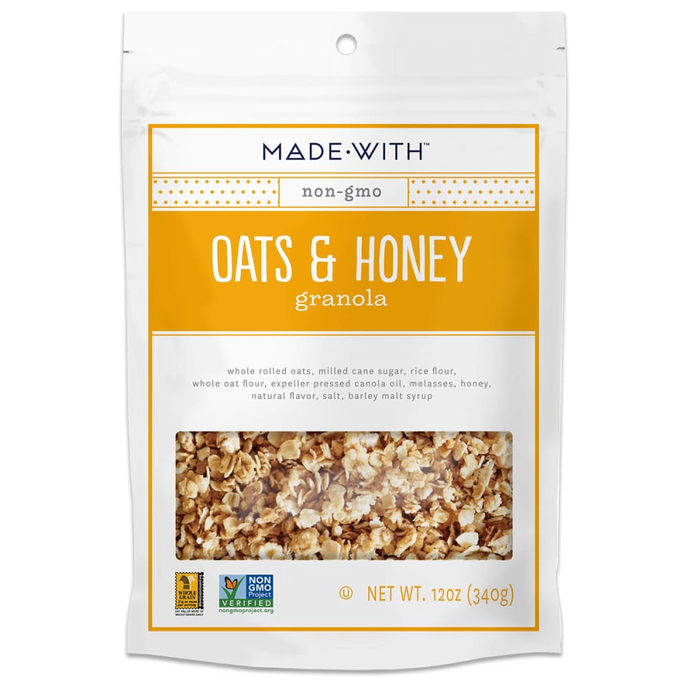 MADE WITH MADE WITH Oats and Honey Granola, 12 oz