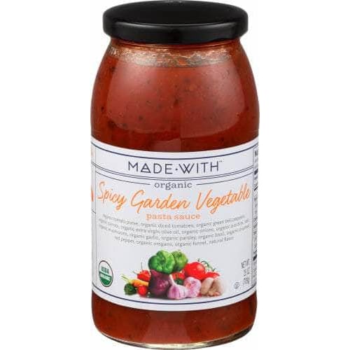 MADE WITH MADE WITH Sauce Pasta Spcy Veg Org, 25 oz