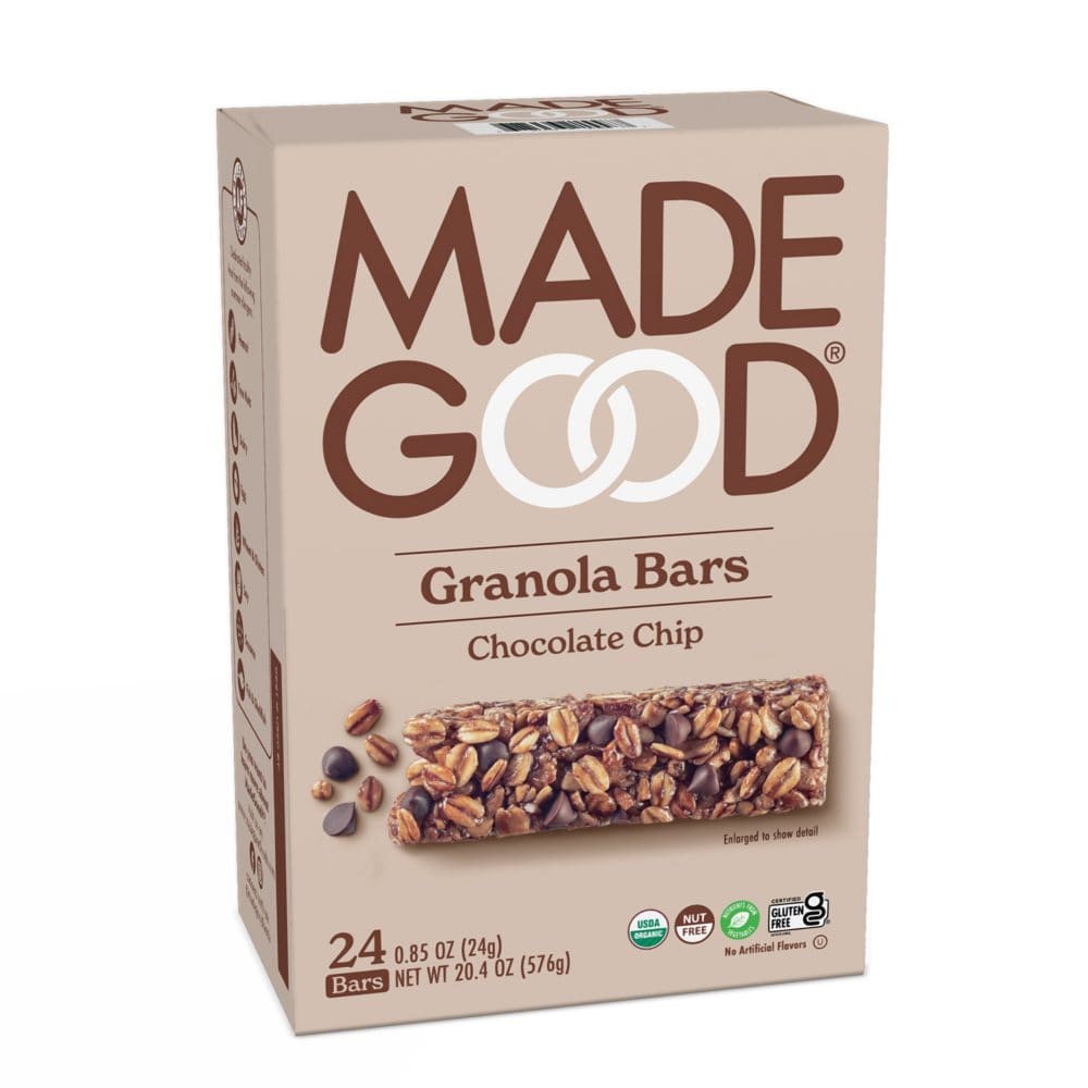 MadeGood Chocolate Chip Bars (0.85 oz. 24 pk.) - Pantry Limited Time Buys - MadeGood
