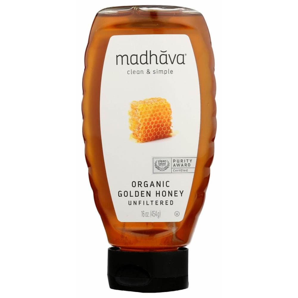 MADHAVA MADHAVA Honey Golden Squeeze Org, 16 oz