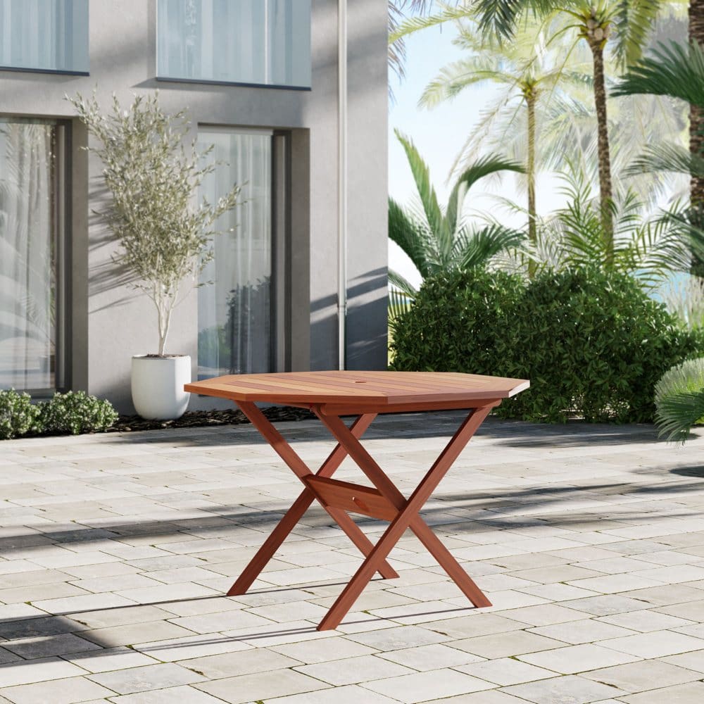Madrid Eucalyptus Octogonal Patio Dining Table | ShelHealth