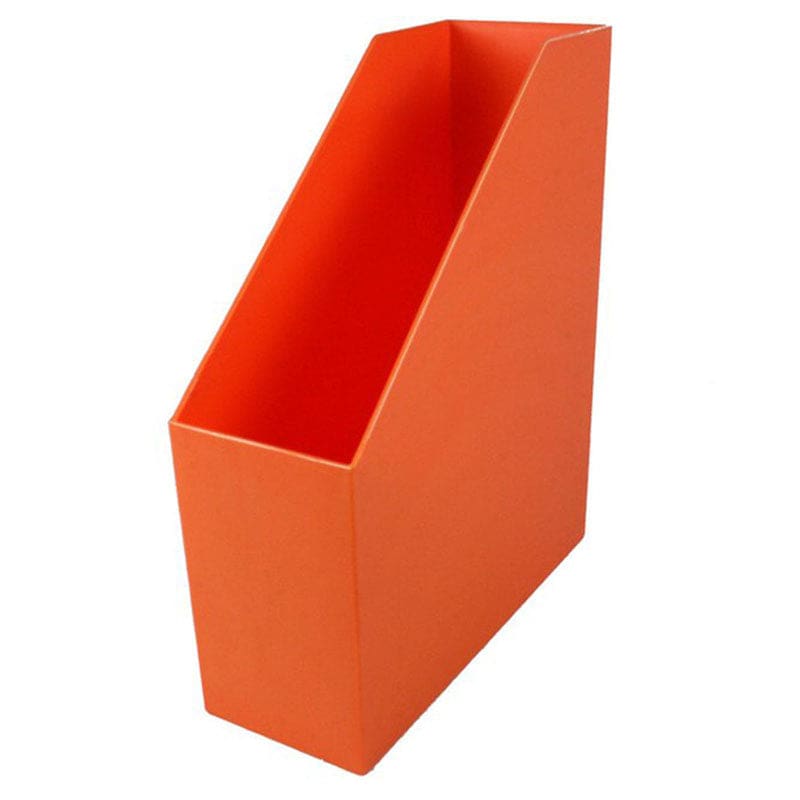 Magazine File Orange 9.5X3.5X11.5 (Pack of 6) - Storage Containers - Romanoff Products