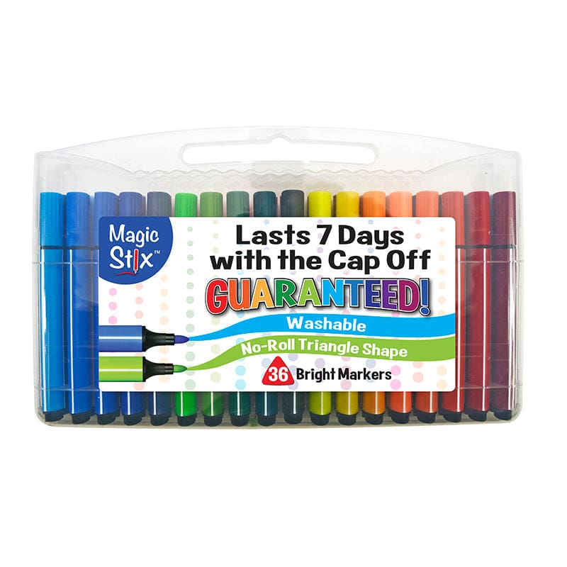 Magic Stix Tri Markers 36 Colors (Pack of 3) - Markers - The Pencil Grip