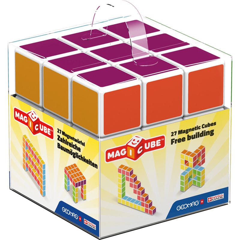 Magicube - 27 Piece Multicolored Free Building Set - Blocks & Construction Play - Geomagworld Usa Inc