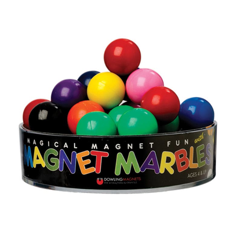 Magnet Marbles 20 Solid Colored (Pack of 8) - Magnetism - Dowling Magnets
