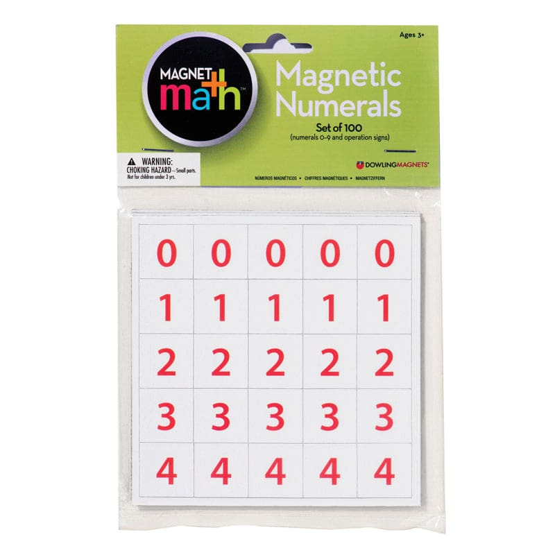 Magnet Numerals (Pack of 10) - Numeration - Dowling Magnets
