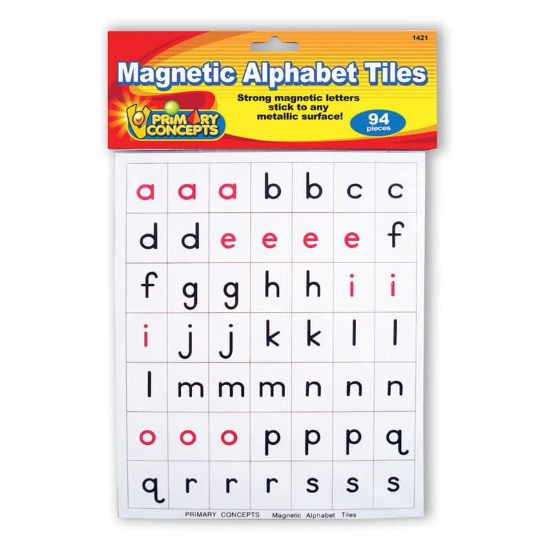 Magnetic Alphabet Tiles (Pack of 3) - Magnetic Letters - Primary Concepts Inc