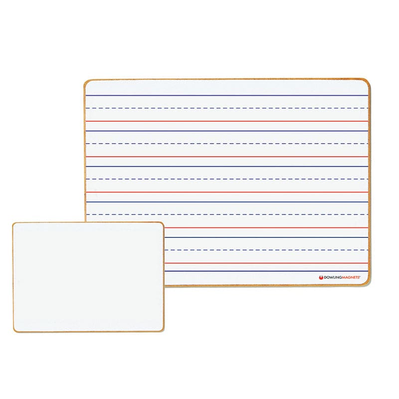 Magnetic Dry-Erase Lined & Blank Board (Pack of 10) - Dry Erase Boards - Dowling Magnets