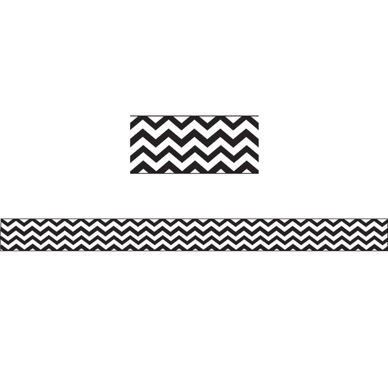 Magnetic Magi-Strips Black Chevron (Pack of 8) - Whiteboard Accessories - Ashley Productions