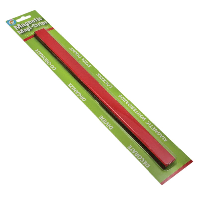 Magnetic Magi-Strips Red (Pack of 8) - Whiteboard Accessories - Ashley Productions