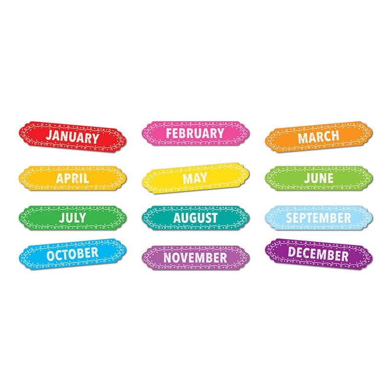 Magnetic Months/Year Chalk Loops (Pack of 8) - Calendars - Ashley Productions