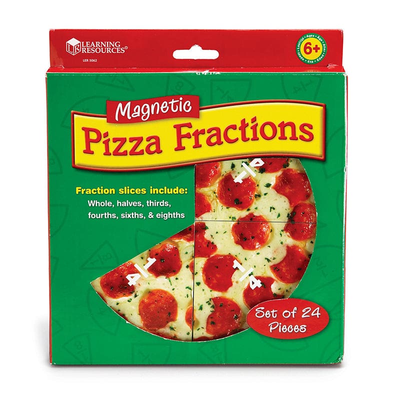 Magnetic Pizza Fraction Set - Fractions & Decimals - Learning Resources