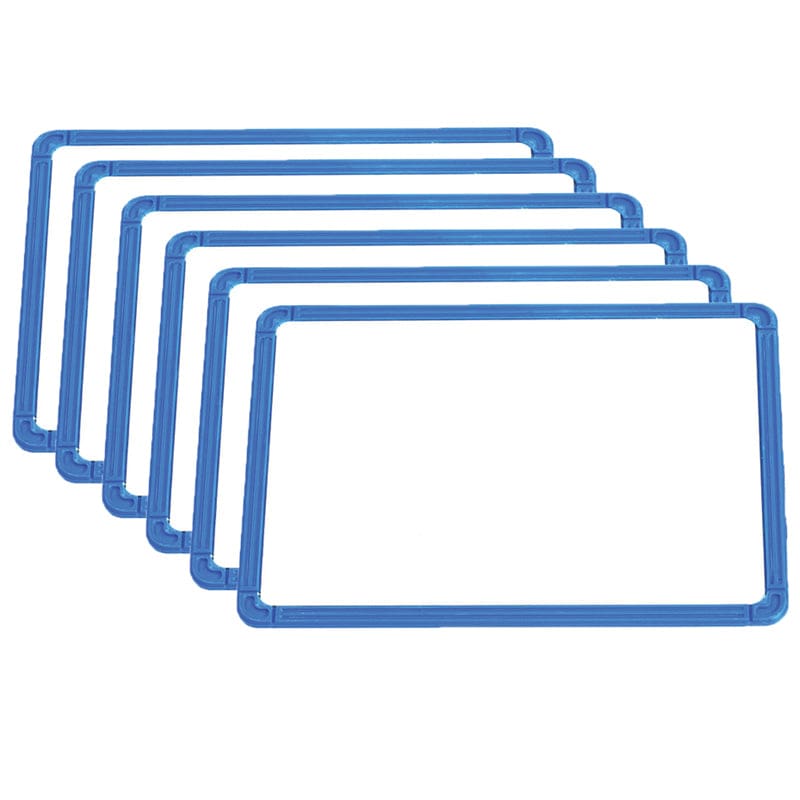Magnetic Plastic Framed Whiteboards Set Of 6 - Dry Erase Sheets - Learning Advantage