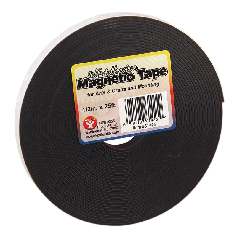Magnetic Tape 1 / 2 X 25 Self Adhesive (Pack of 6) - Tape & Tape Dispensers - Hygloss Products Inc.