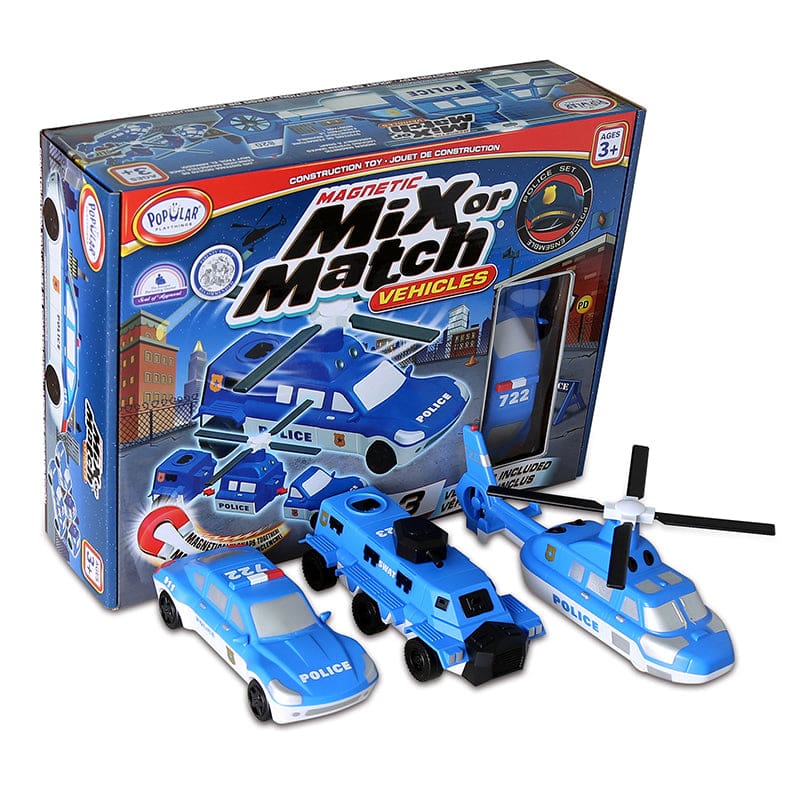 Magnetic Vehicles Police Mix Or Match - Vehicles - Popular Playthings