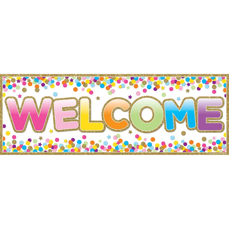 Magnetic Welcome Banner Confetti (Pack of 8) - Banners - Ashley Productions