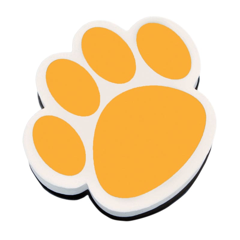 Magnetic Whiteboard Eraser Gold Paw (Pack of 10) - Erasers - Ashley Productions