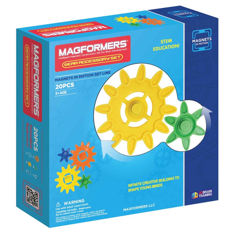 Magnets In Motion Gear 20Pc Set Accessory - Blocks & Construction Play - Magformers LLC