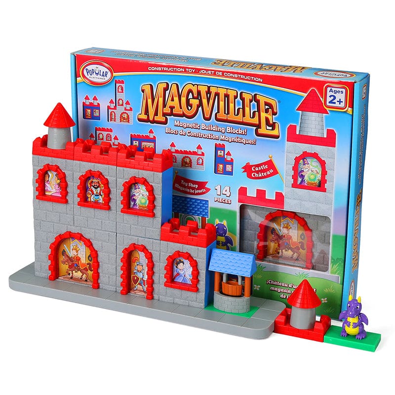 Magville Castle Building Set - Blocks & Construction Play - Popular Playthings