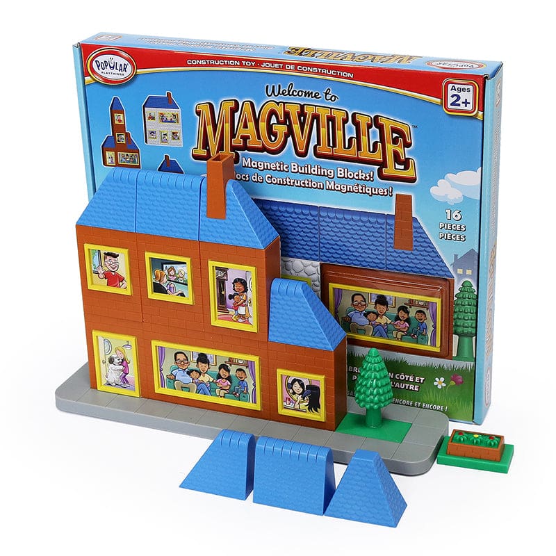 Magville House Building Set - Blocks & Construction Play - Popular Playthings