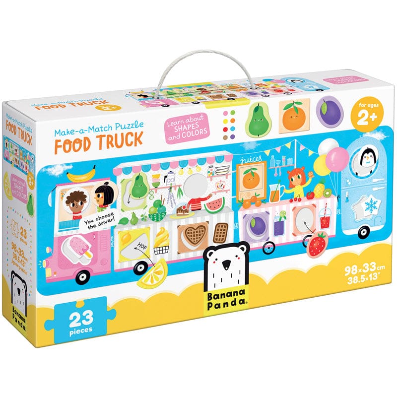 Make-A-Match Puzzle Food Truck - Floor Puzzles - Banana Panda