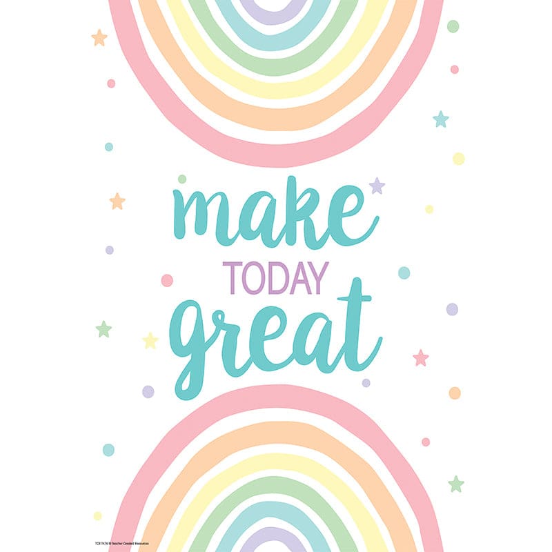 Make Today Great Positive Poster (Pack of 12) - Motivational - Teacher Created Resources