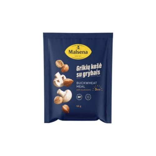 MALSENA Quickly Prepared Buckwheat Porridge with Mushrooms 1.76 oz. (50 g.) - Malsena